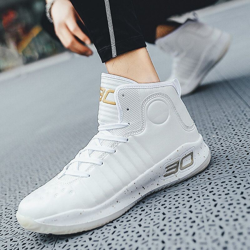 Herr High Top Bärbara Andningsbara Casual Sport Basket Sneakers