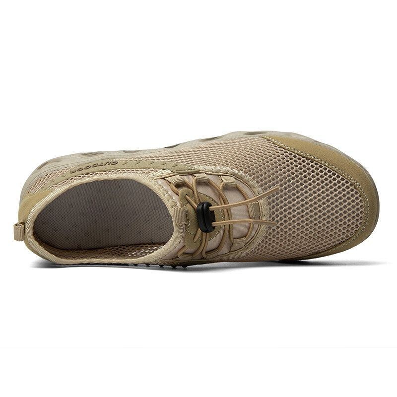 Men Outdoor Mesh Tyg Halkfri Snabbtorkande Casual Water Shoes