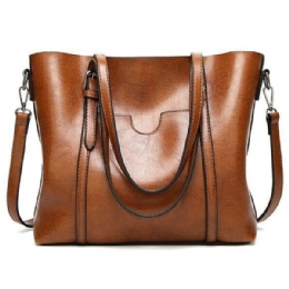 Handväskor För Kvinnor Vintage Axelväska Med Främre Fickor Crossbody-väskor Med Stor Kapacitet