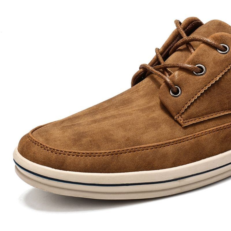 Herr Microfiber Läder Mjuk Walking Sole Casual Loafers