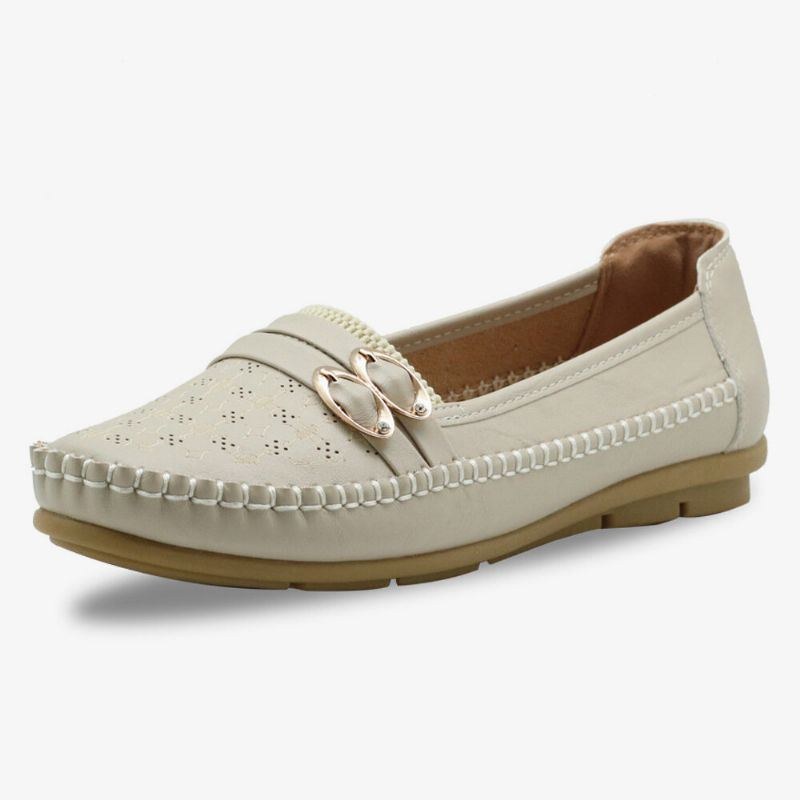 Dam Ihåligt Spänne Slip On Soft Andas Casual Flats
