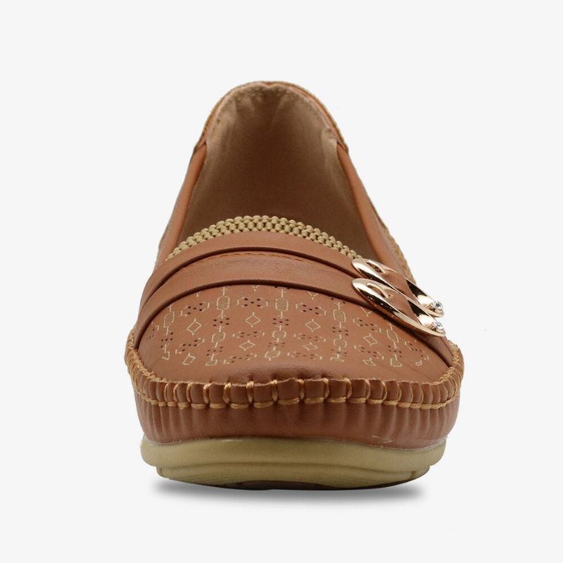 Dam Ihåligt Spänne Slip On Soft Andas Casual Flats